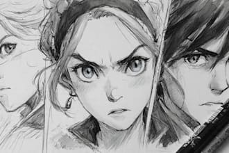 sketch you anime sketch art