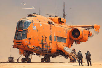 drawing sci fi spaceship design