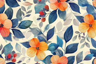 design seamless pattern, textile prints, floral patterns