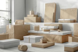 design high converting ecommerce packaging box design print ready
