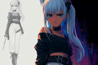 design personalized anime style characters