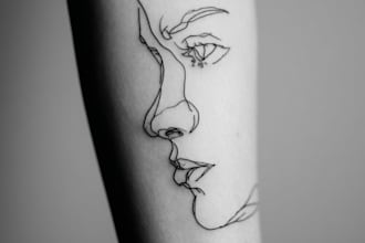 draw minimalist tattoo or line art design with my style