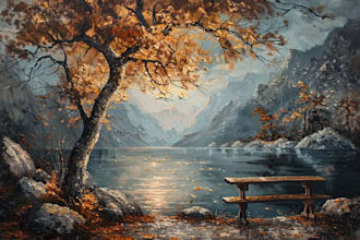 make artistic oil painting on oil canvas