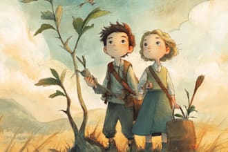children story book illustration children story book