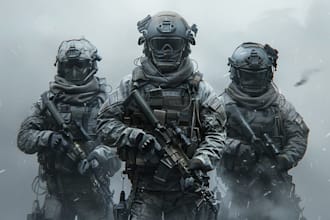 create military tactical character