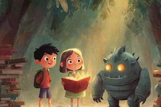 illustrate childrens book pages for you