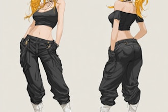 draw anime art, nsfw art, manga art
