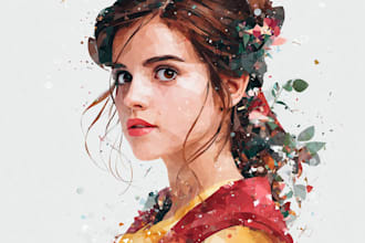 draw cartoon portrait in disney cartoon