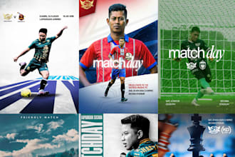 design matchday or gameday poster with ai and edit to make it perfect