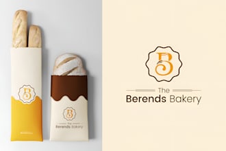 design bakery, sweet, cupcake or cookies logo