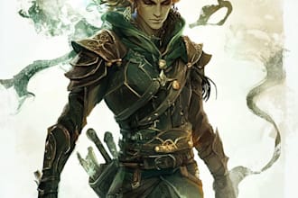 make dnd character art fantasy character for dnd pathfinder