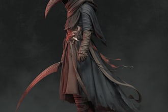 draw fantasy horror characters, creatures or halloween