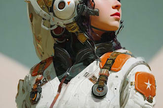 draw digital sci fi and star wars style art