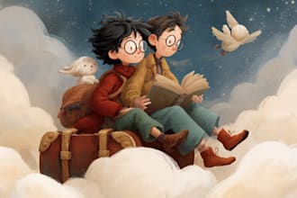 create a whimsical and professional children books