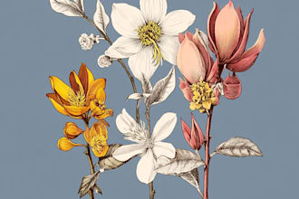 draw floral illustrations flower
