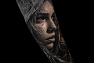 create a tattoo design of tattoo sleeve