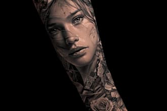 do a tattoo design of tattoo sleeve