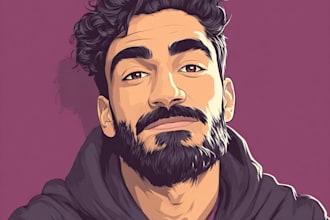 design vector cartoon portrait