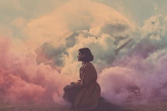 create a dreamy surreal or fantasy music cover