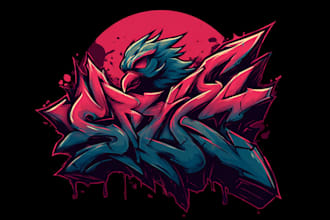 create a graffiti handstyle tag for your name or logo