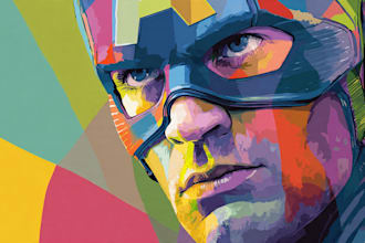 draw comic superhero pop art portraits