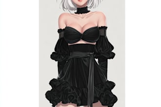 draw anime character illustration for posters