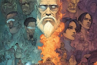 do a professional illustration, splash art, comic cover, book cover, tcg,ccg