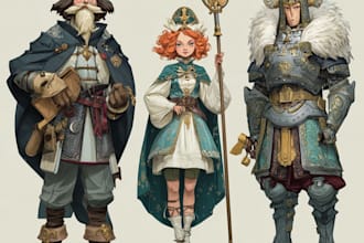 fantasy character and character art