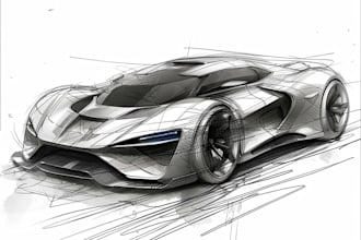do sketch a car or vehicle design concept drawing