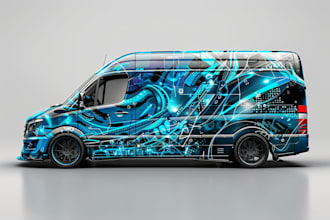 professional car wrap design, van wrap design and car wrap