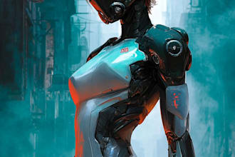 do a sci fi character illustration or sci fi character art