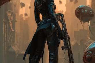create a beautiful character artwork for you