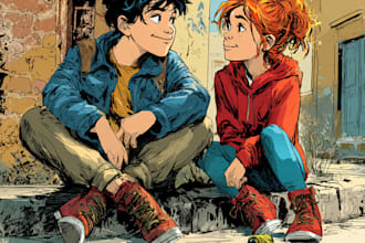do comic book illustration children comic book