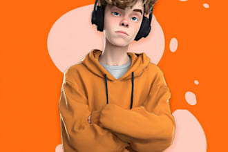 design a custom pngtuber character model for streaming