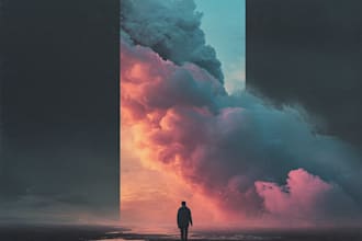 create heavy music artwork illustration
