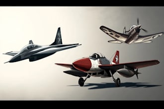 create high quality fighter jet logo