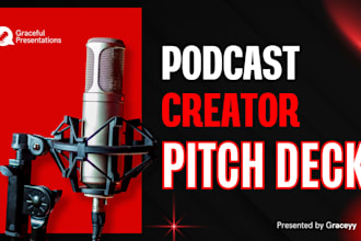 design investor ready youtube podcast interview tv show content presentation ppt