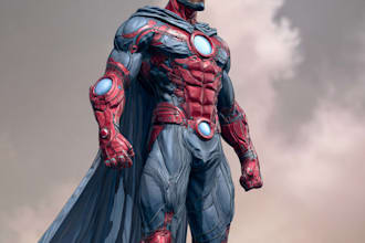 superhero character for comics