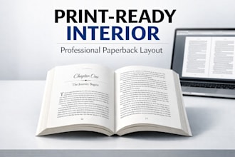 create print ready interior files for paperback books