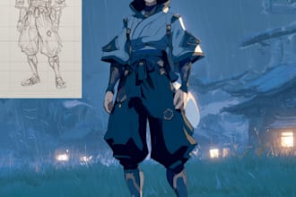 draw anime character design sheet
