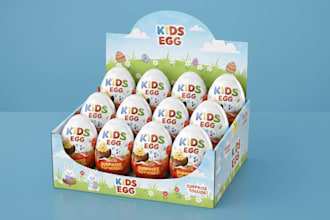 design colorful kids packaging and toy box design