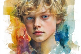 amazing watercolor portrait art for you