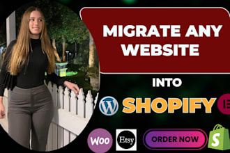 migrate wooecommerce to shopify, wordpress to shopify migration, wix to shopify