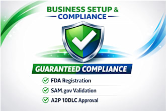 fda registration company registration US llc registration a2p registration