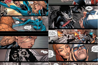 draw you a custom superhero cartoon comic illustration realistic graphic novel