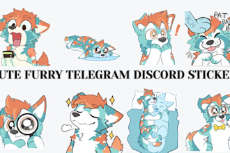 create furry stickers nsfw animated stickers for telegram and discord fursona