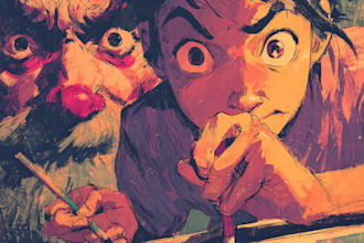 comic book illustration with comic book illustrator