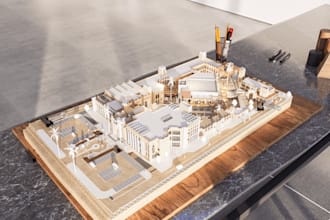 remodel landscape from map, model any city in blender, landmark building 3dmodel