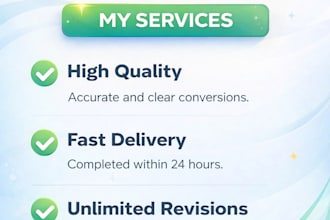 convert PDF to jpg, png, word fast and professionally