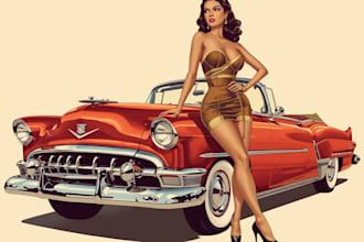 do a pin up girl and pin up girl